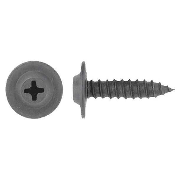 Sheet Metal Screw, #10 x 3/4 in, Black Phosphate Steel Flat Head Phillips Drive, 50 PK