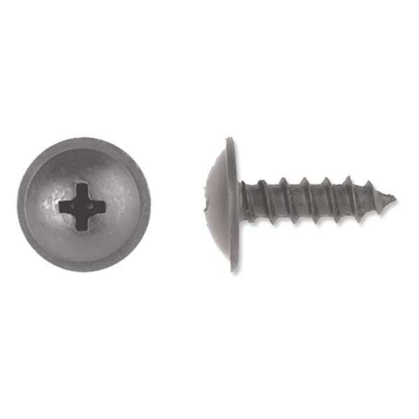 Sheet Metal Screw, M4.8 x 15 mm, Black Phosphate Steel Truss Head Phillips Drive, 50 PK