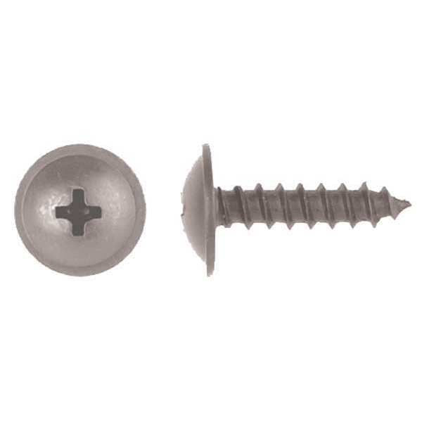 Sheet Metal Screw, M4.8 x 20 mm, Black Phosphate Steel Truss Head Phillips Drive, 50 PK