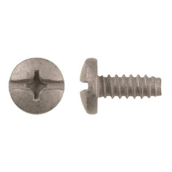 Sheet Metal Screw, M6.3 x 29/64 mm, Silver Dacromet Steel Truss Head 50 PK