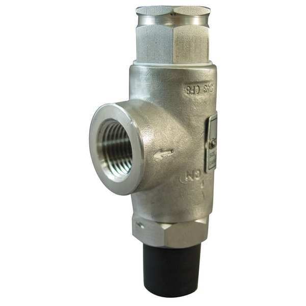 Safety Relief Valve, 1/2 In, 200 psi, SS