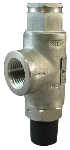 Safety Relief Valve, 1/2 In, 300 psi, SS