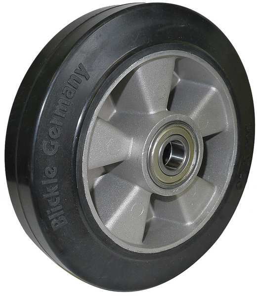 Caster Wheel, Rubber, 8 in., 1000 lb.