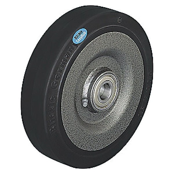 Caster Wheel, Rubber, 6-1/4 in., 990 lb.