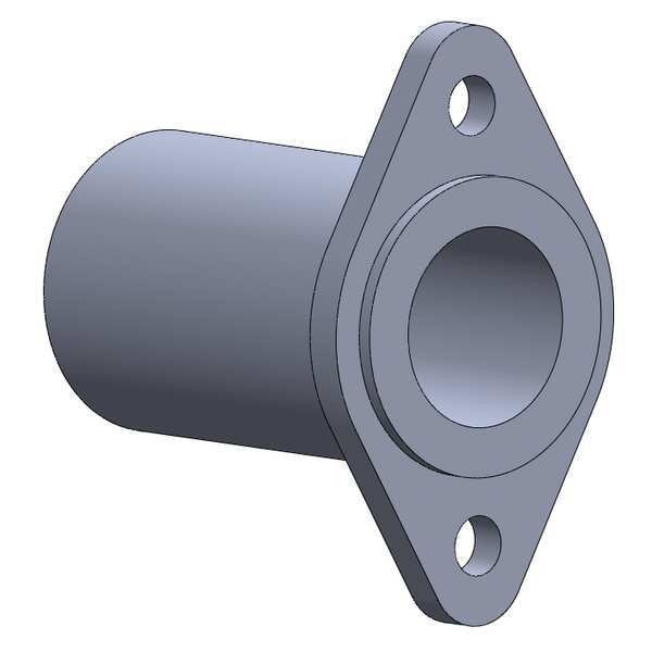 Pin Receptacle, Grip L 3/4 In, Pin 1/2 In