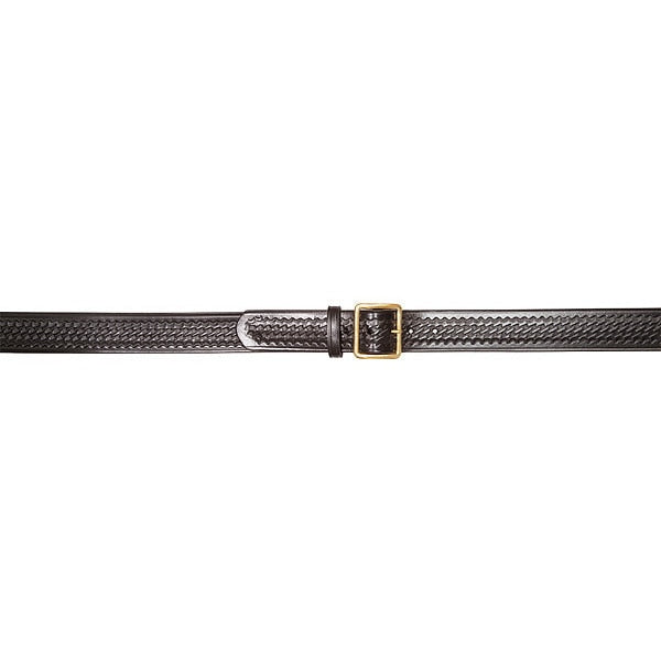 Black Weave Leather (Belt), Brass (Buckle) Pants Garrison Belts, 30