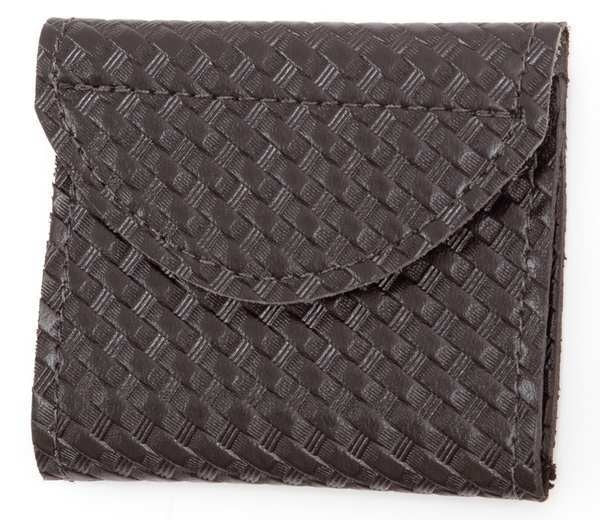 Glove Case, Two Pocket, Black Weave