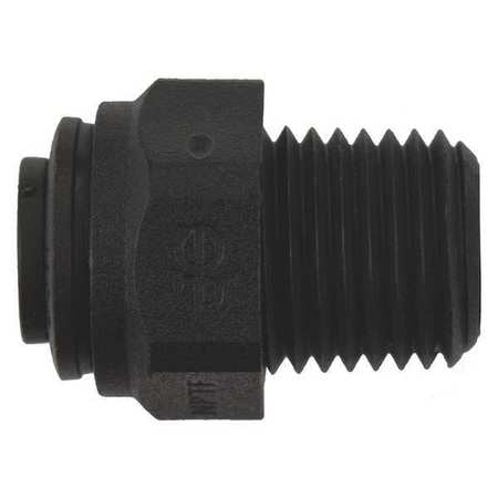 Polypropylene Male Connector, 1/4 in Tube Size