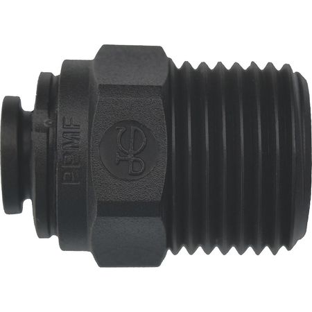 Polypropylene Male Connector, 1/4 in Tube Size