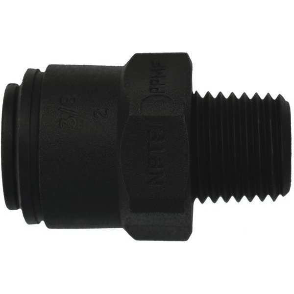 Polypropylene Male Connector, 3/8 in Tube Size