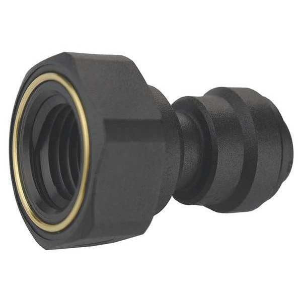 Polypropylene Female Adapter, 1/4 in Tube Size