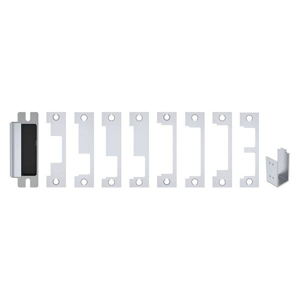 Electric Strike Kit, 12/24VAC/DC, H.Duty, Fail Safe/Secure