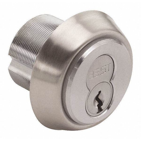 Mortise Cylinder, Satin Chrome Finish