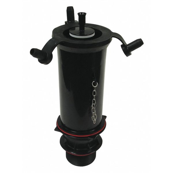 Flush Valve, Plastic, Black, Fits Kohler