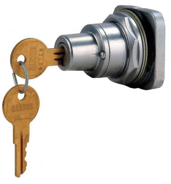 Non-Illum Selector Swtch, 30mm, 2 Pos, Keyd