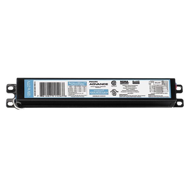 PHILIPS ADVANCE 94 Watts, 3 or 4 Lamps, Electronic Ballast