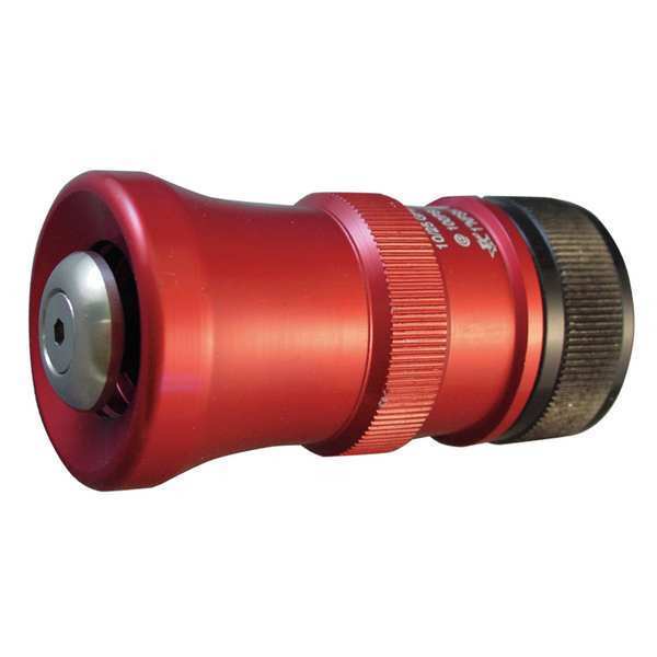 Nozzle With Shut Off, 1 In, Rigid, Aluminum