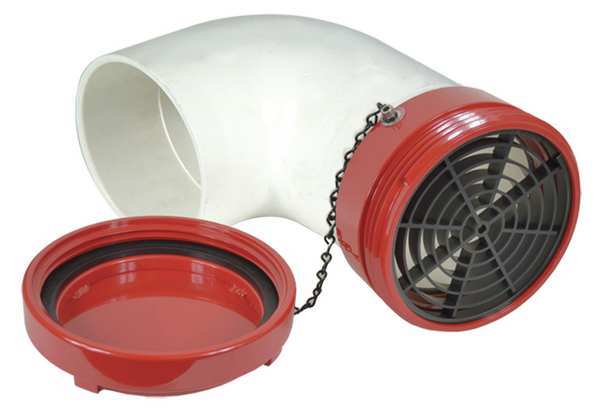 Dry Hydrant 90 Adapter, 4-1/2 In Male