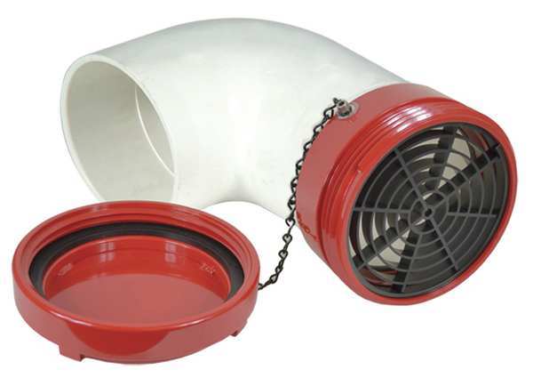Dry Hydrant 90 Adapter, 5 In Male