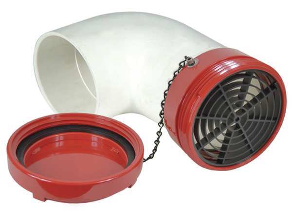 Dry Hydrant 90 Adapter, 6 In Male