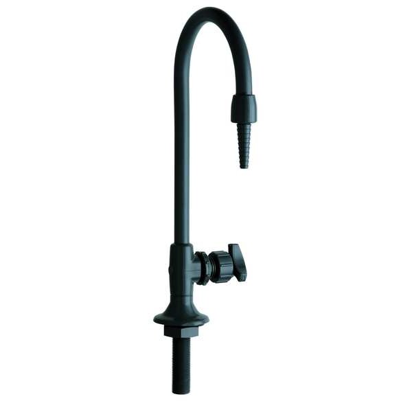 Manual, Single Hole Only Mount, Commercial 1 Hole Gooseneck Laboratory Faucet