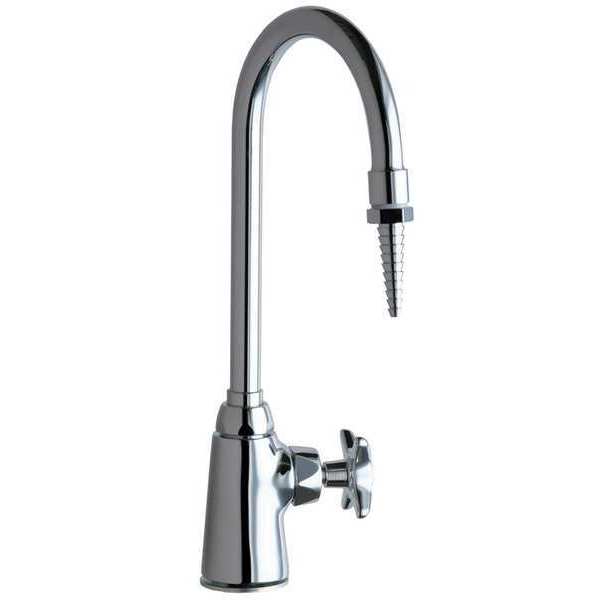 Manual, Single Hole Only Mount, Commercial 1 Hole Gooseneck Laboratory Faucet