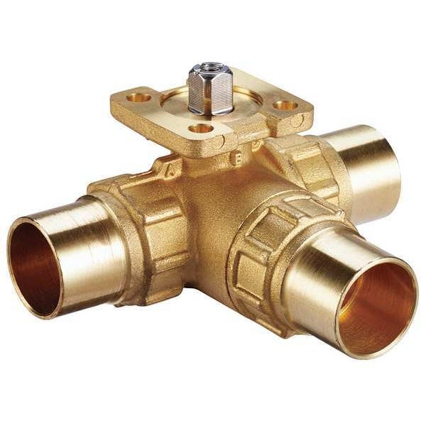 Ball Valve, 3 Way, SS Trim, Sweat 1