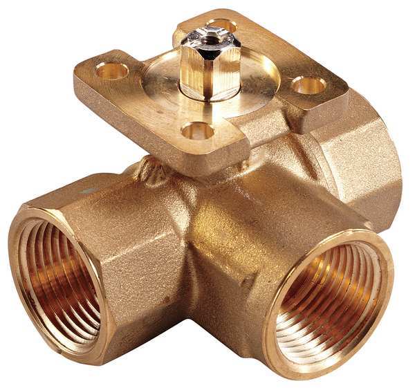 Ball Valve, 3 Way, SS Trim, (F)NPT 1/2