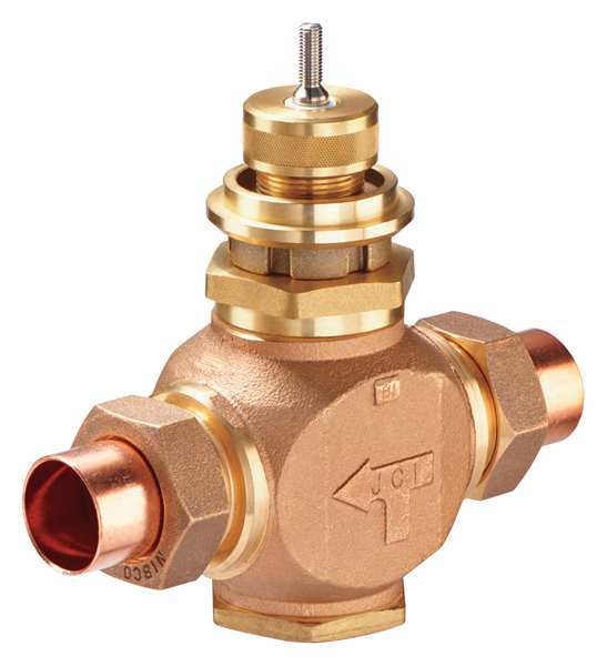 Globe Valve, 2-Way, NC, 1/2 In, Union