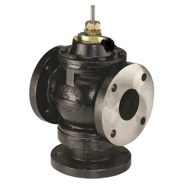 Globe Valve, 3-Way Mixing, 3 In, Flanged