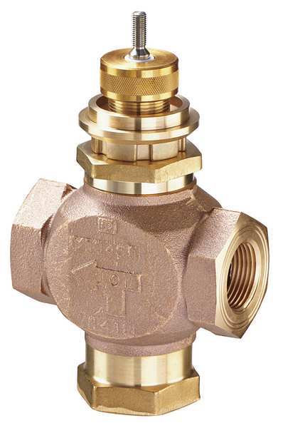 Globe Valve, 3-Way Mixing, 1/2 In, (F)NPT