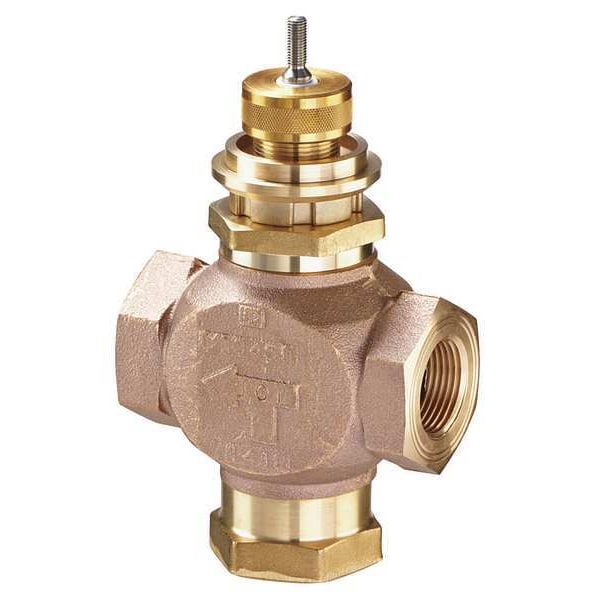 Globe Valve, 3-Way Mixing, 1-1/4 In, (F)NPT