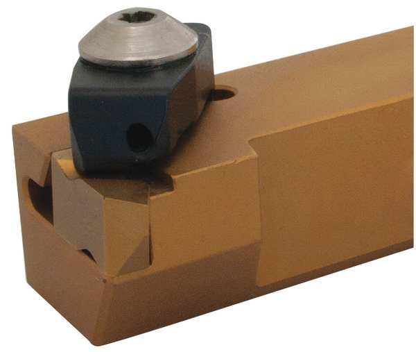 Indexable Boring Bar, AS-12R-ADWLNL-3, 8 in L, High Speed Steel, Trigon Insert Shape