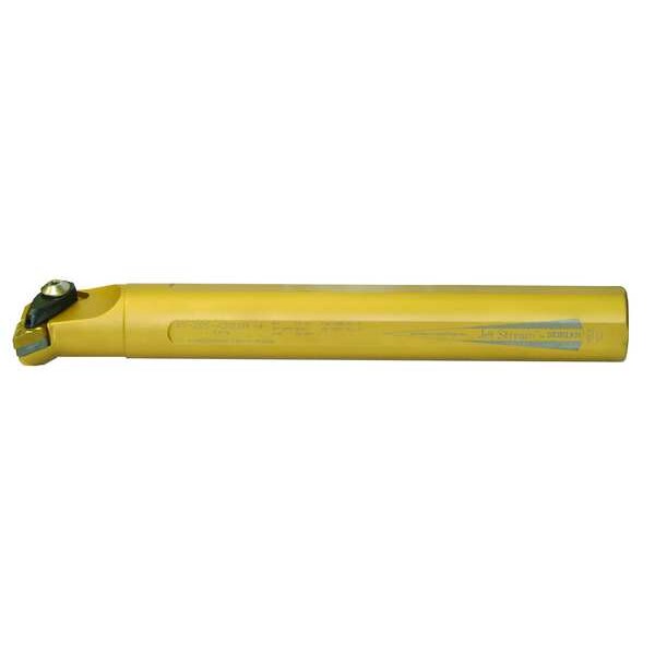 Indexable Boring Bar, AS-16R-ADDUNL-3, 8 in L, High Speed Steel, 55 Degrees  Diamond Insert Shape