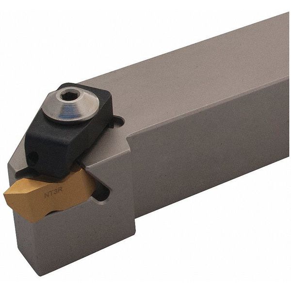 Indexable Boring Bar, AS-20S-ADWLNL-4, 10 in L, High Speed Steel, Trigon Insert Shape