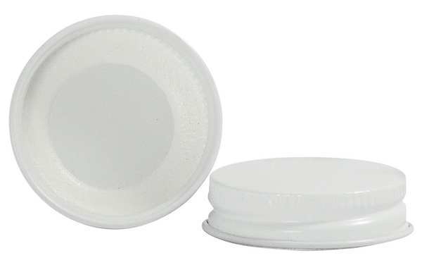 Closure, 48-400, Metal, White, PK2300