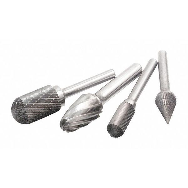 Carbide Burr, 3/8x3/4x1/4x2-1/2In., Double