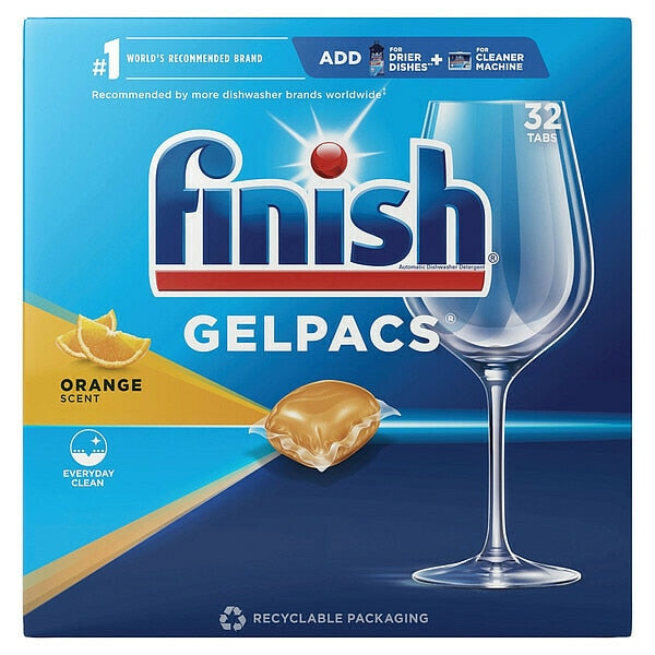 Dish Detergent Gelpacs, Orange Scent, PK32