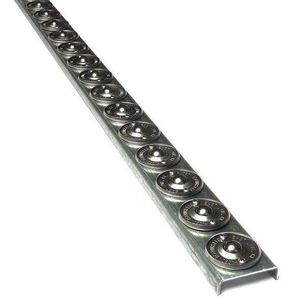 Flow Rail, 5 ft L, 2 in W, 120 lb/ft (5 ft Supports) Max Load Capacity