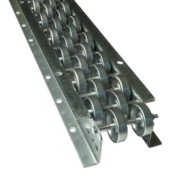 Flow Rail, 5 ft L, 5 1/4 in W, 250 lb/ft (5 ft Supports) Max Load Capacity