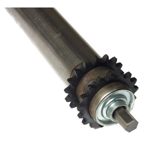 Steel Sprocketed Roller, 2-1/2InDia, 43BF