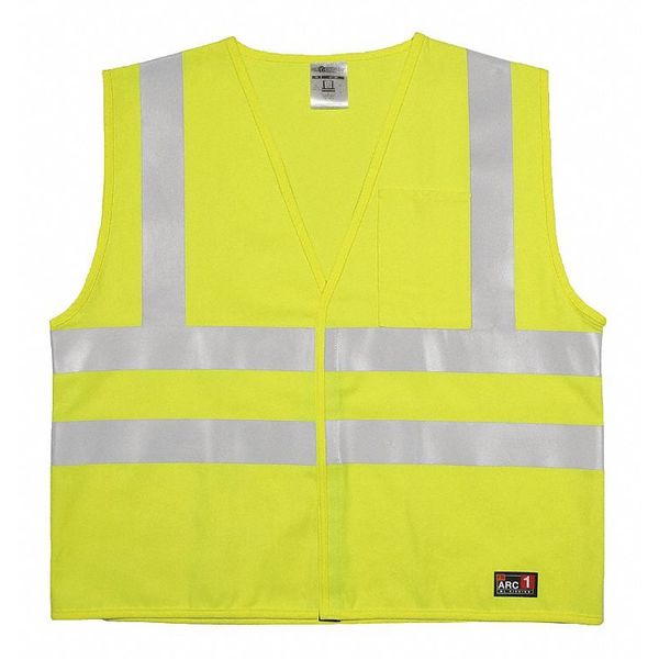 High Visibility Vest, Yellow/Grn, 4XL/5XL