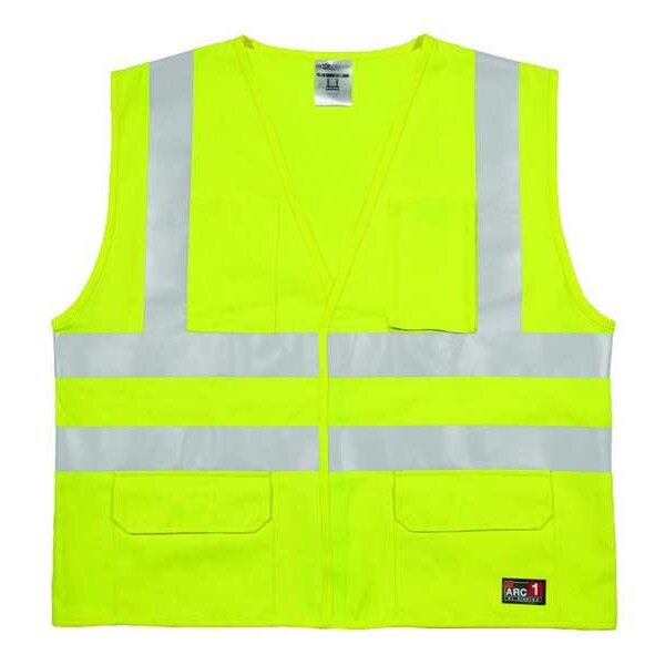 High Visibility Vest, Yellow/Grn, 2XL/3XL