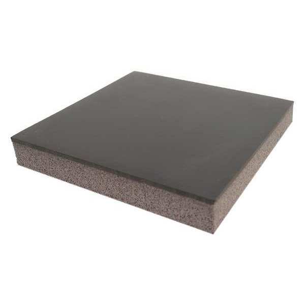 Smooth Top Anti Fatigue Mat, Black, 3 ft. L x 2 ft. W, Vinyl with Foam Backing, 1/2