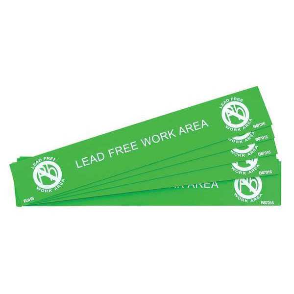 Lead Free Zone Bench Sign 6inx1in, PK10