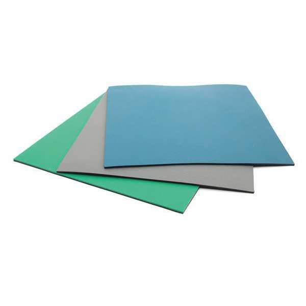 Rubber Mat 2 Layer 6ftx2ftx0.06in Blue