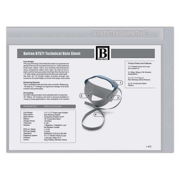 ESD Traveler Sleeve 11x8.5x0.24in, PK25