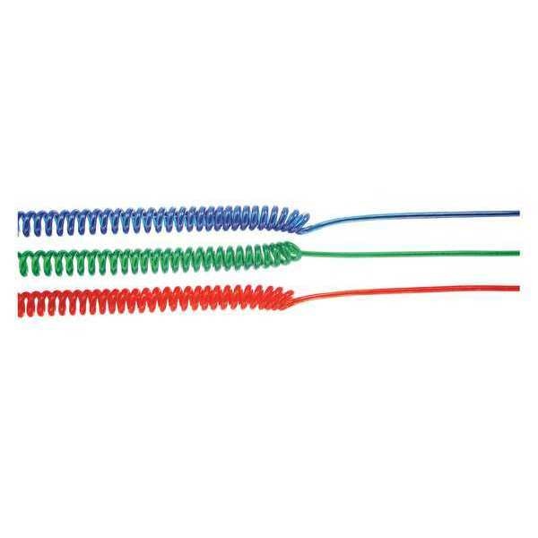 GEM Premium Coil Cord, 6ft, .125inSnap, Red