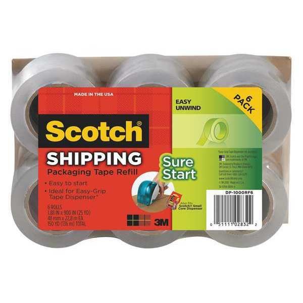 Packaging Tape, 1.88 s x 900 in., PK6