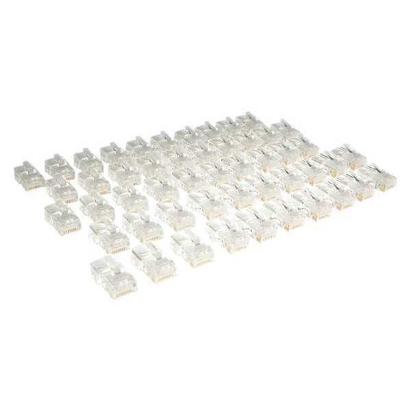 RJ45 Plug, Stranded, Cat5e, 50pack